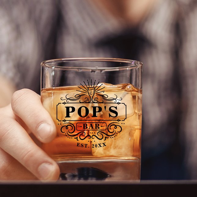 Custom Pop's Bar Year Established Glass (Creator Uploaded)