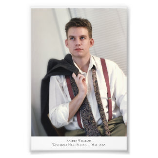 Custom Portrait Caption 2 Photo Enlargement