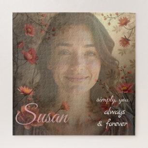 Custom Portrait for Her – Personalized Photo Gift Jigsaw Puzzle