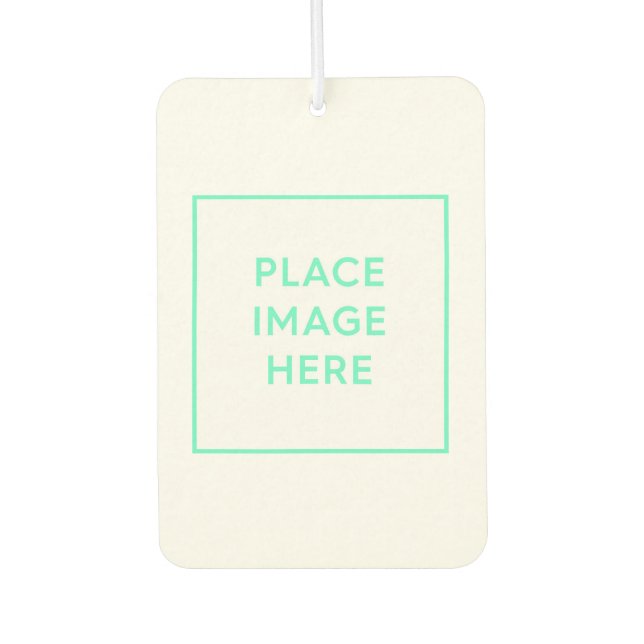 Custom Portrait Rectangle Air Freshener, New Car Car Air Freshener (Front)