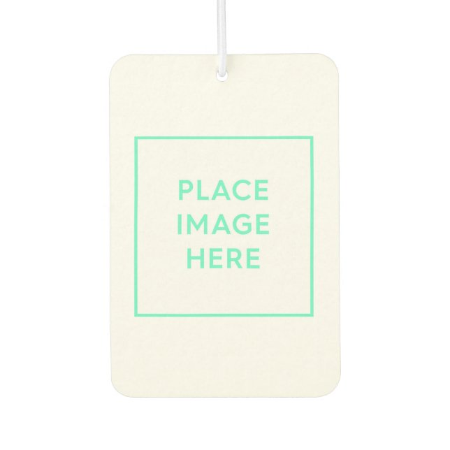 Custom Portrait Rectangle Air Freshener, New Car Freshener (Front)