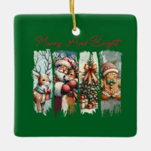 Custom Portrait Rectangle Air Freshener, Pine Ceramic Ornament
