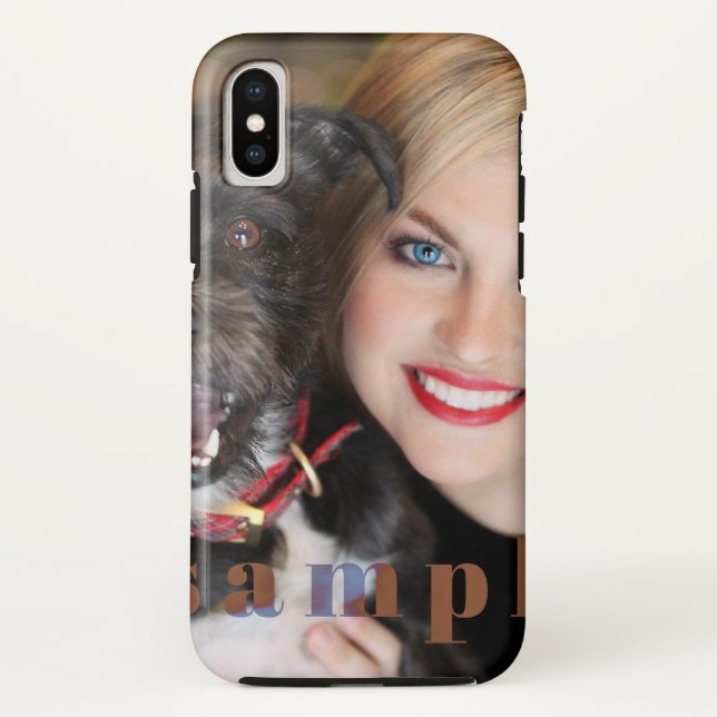 Custom Portrait Tough iPhone X Case-Mate iPhone Case (Back)