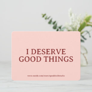 Custom Positive Affirmation Card for Women