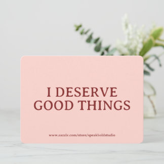 Custom Positive Affirmation Card for Women
