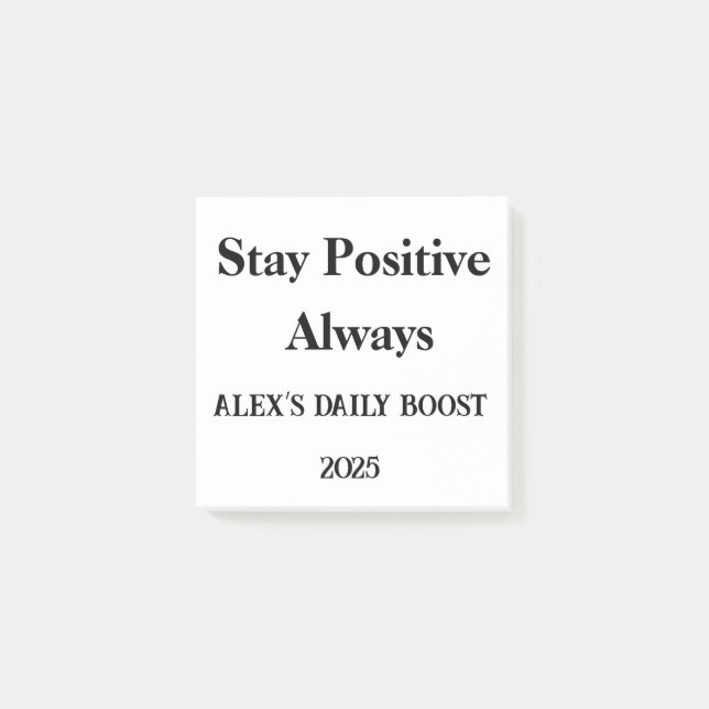 Custom Positive Post-it Notes Motivational Reminde (Front)