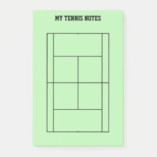 Custom Post-it® notes for tennis player and coach