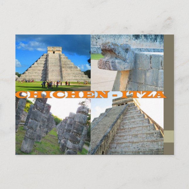CUSTOM POSTCARDS- CANCUN COLLAGE 3 POSTCARD (Front)