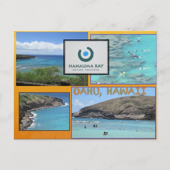 CUSTOM POSTCARDS- HAWAII COLLAGE# 12 POSTCARD (Front)