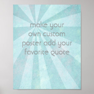 custom poster add your own quote distressed style