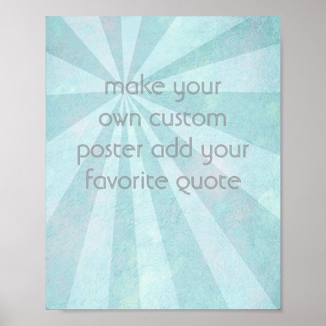 custom poster add your own quote distressed style (Front)