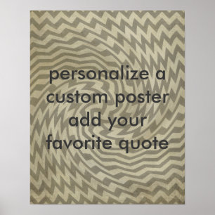 custom poster add your own quote grunge pattern