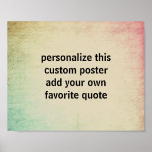 custom poster add your own quote typography