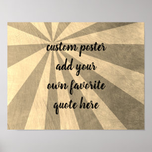 custom poster add your quote to personalise