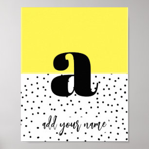 CUSTOM - Poster - Lower Case a