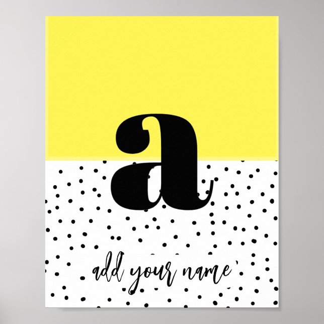 CUSTOM - Poster - Lower Case a (Front)