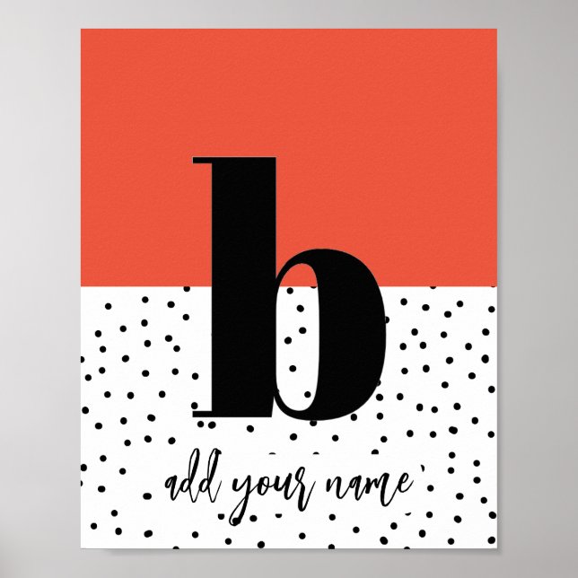 CUSTOM - Poster - Lower Case b (Front)