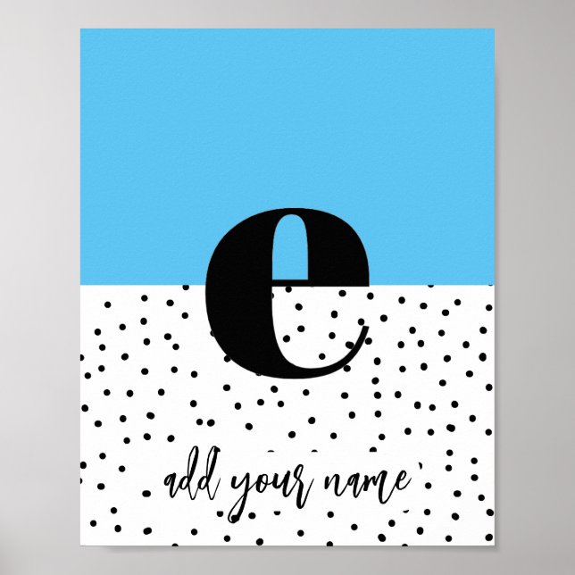 CUSTOM - Poster - Lower Case e (Front)