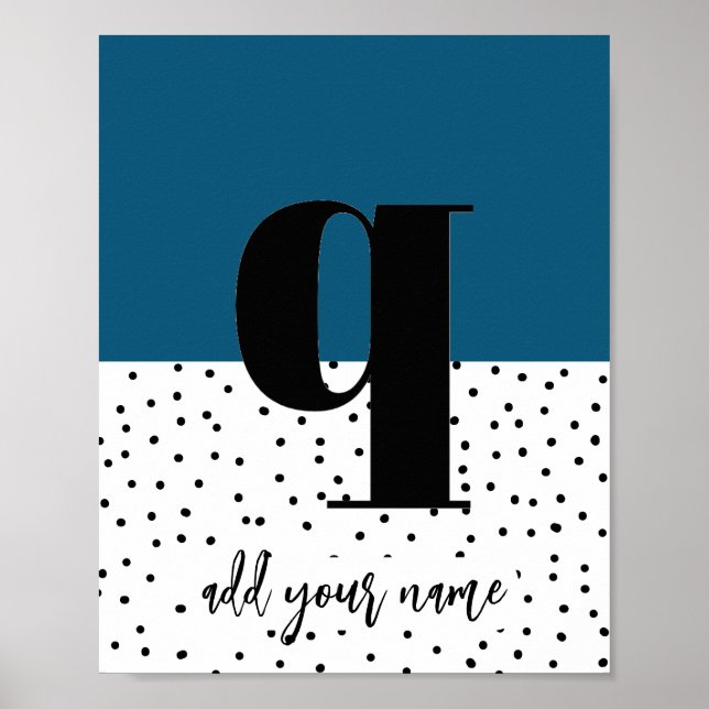 CUSTOM - Poster - Lower Case q (Front)