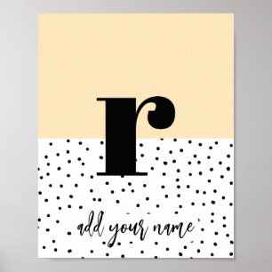 CUSTOM - Poster - Lower Case r