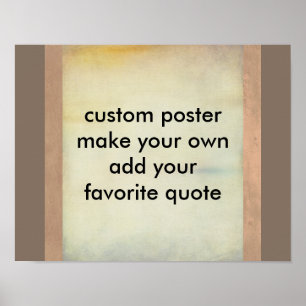 custom poster make your own add your quote