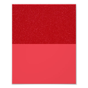 Custom Poster: Noise & Matte Tomato Red Blocks Photo Print