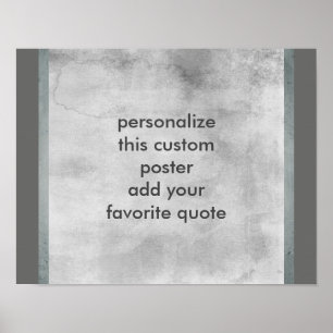 custom poster  to personalise with your own quote