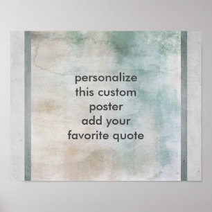 custom poster  to personalise with your own quote
