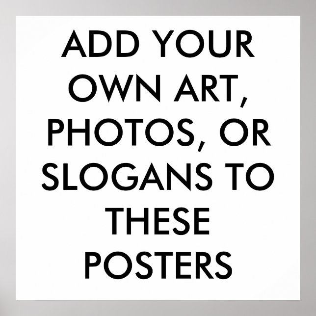 CUSTOM POSTERS - MAKE YOUR OWN POSTERS - CREATE (Front)