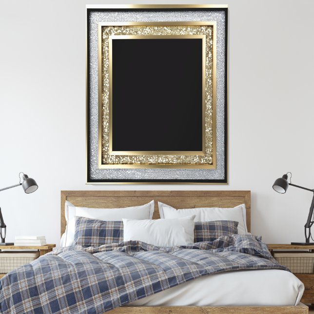 custom potrait -Premium  Canvas Print (Insitu(Bedroom))