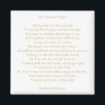 Custom prayer song quote inspirational message magnet<br><div class="desc">Custom personalized prayer song quote phrase text inspirational,  motivational recovery message elegant minimalist magnet.
Fully customizable faux gold text and white solid plain background.
You can write your own message,  love letter,  inspirational,  motivational quote,  poem,  etc or you can just leave The Serenity prayer.</div>
