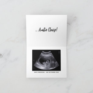 Custom Pregnancy Announcement Card Ultrasound