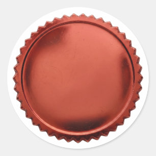Custom Premium 3D Seal Blank Starburst Foil Red
