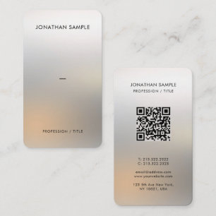 Custom Premium Silk Paper Glamourous Silver Luxury Business Card