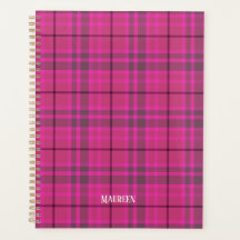Custom preppy pink & purple plaid tartan trendy