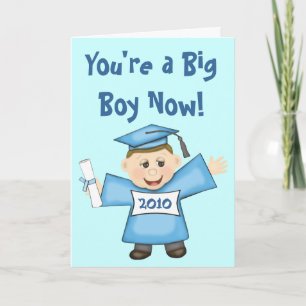 Custom Preschool / Kindergarten Boy Graduation Card