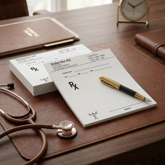 Custom Prescription Notepad – Editable Doctor RX 