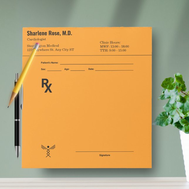 Custom Prescription Notepad – Editable Doctor RX  (Custom Prescription Notepad – Editable Doctor RX)