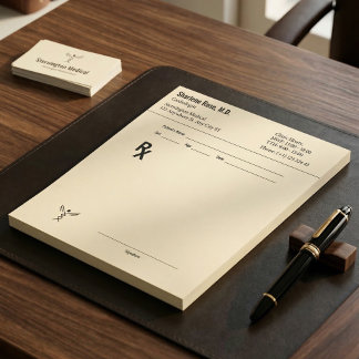 Custom Prescription Notepad – Editable Doctor RX