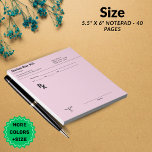 Custom Prescription Notepad – Editable Doctor RX<br><div class="desc">Custom Prescription Notepad – Editable Doctor RX Pad! ___________________________ Stay organised in style with our Custom Prescription Notepad, designed for doctors, nurses, and medical professionals who want a practical yet personalised tool for everyday use. This editable RX pad features a clean, professional layout while allowing customisation to fit your name,...</div>