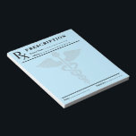 Custom Prescription Notepad – Editable Doctor RX<br><div class="desc">Custom Prescription Notepad – Editable Doctor RX Pad! ___________________________ Stay organised in style with our Custom Prescription Notepad, designed for doctors, nurses, and medical professionals who want a practical yet personalised tool for everyday use. This editable RX pad features a clean, professional layout while allowing customisation to fit your name,...</div>