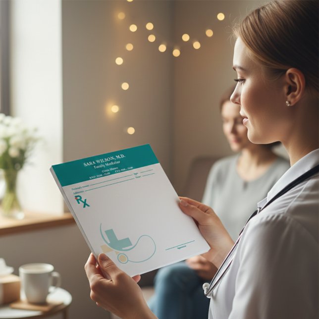 Custom Prescription Pad Template | Editable RX Not (Custom Prescription Pad Template | Editable RX Notepad )