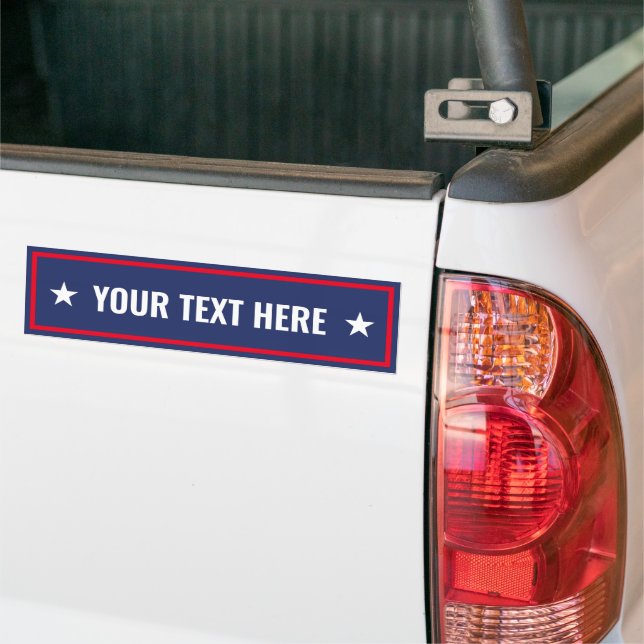 Custom President Election 2024 Template Bumper Sticker (On Truck)