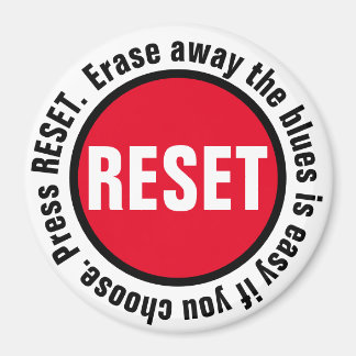 Custom Press the Reset Button Magnet