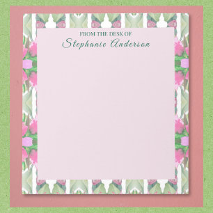 Custom Pretty Pink and Sage Notepad