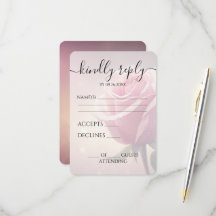 Custom Pretty Single Pink Rose Wedding