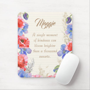 Custom pretty watercolor Beautiful message Mouse Mat