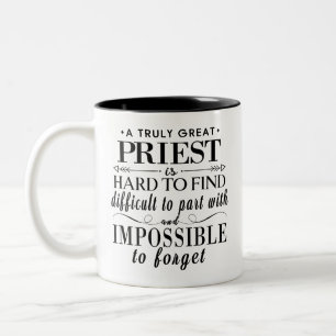 Custom Priest Gift A Truly Great Priest Travel Two-Tone Coffee Mug