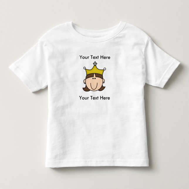 CUSTOM PRINCES BROWN T-Shirt (Front)