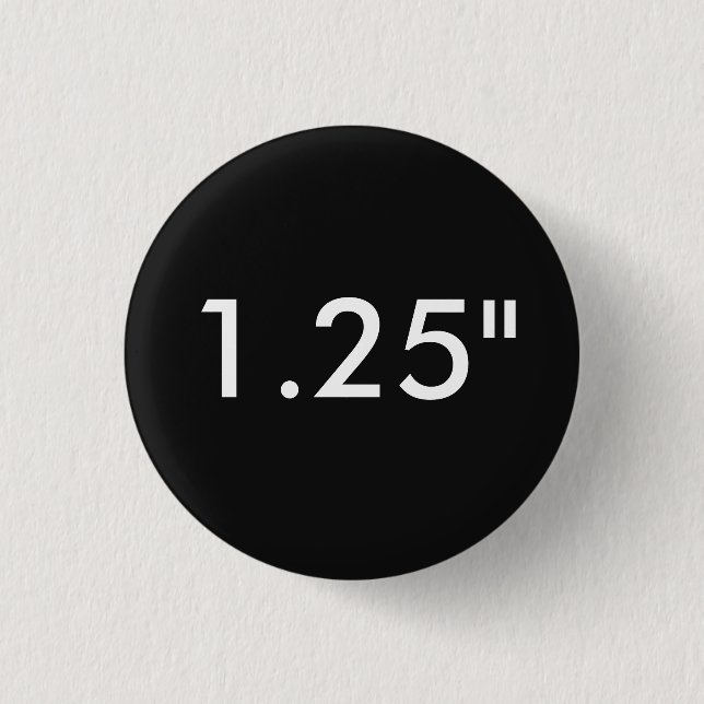 Custom Print 1.25" Small Round Button Template (Front)